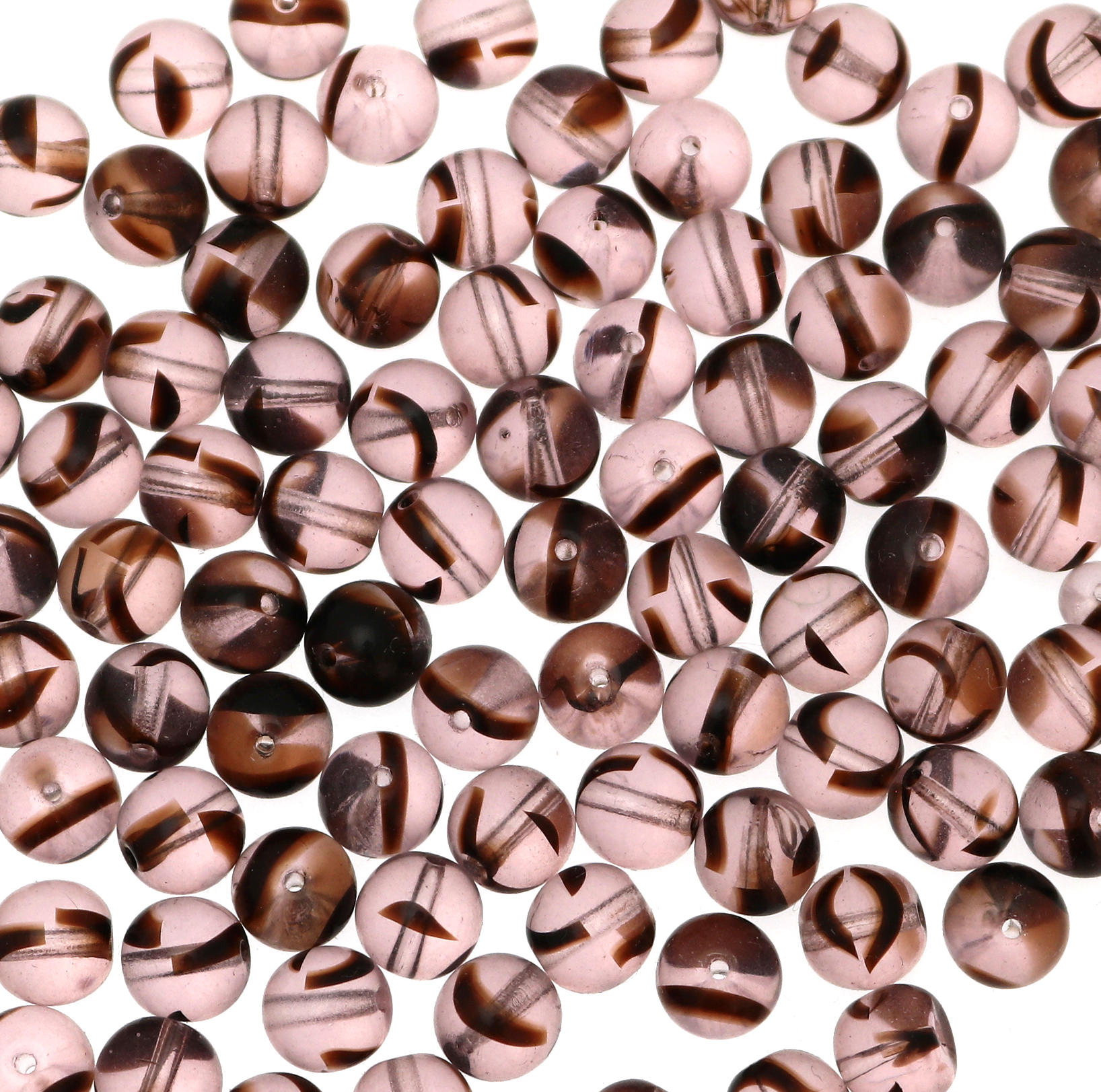 Palla, 8 mm., Vinaccia striato in marrone