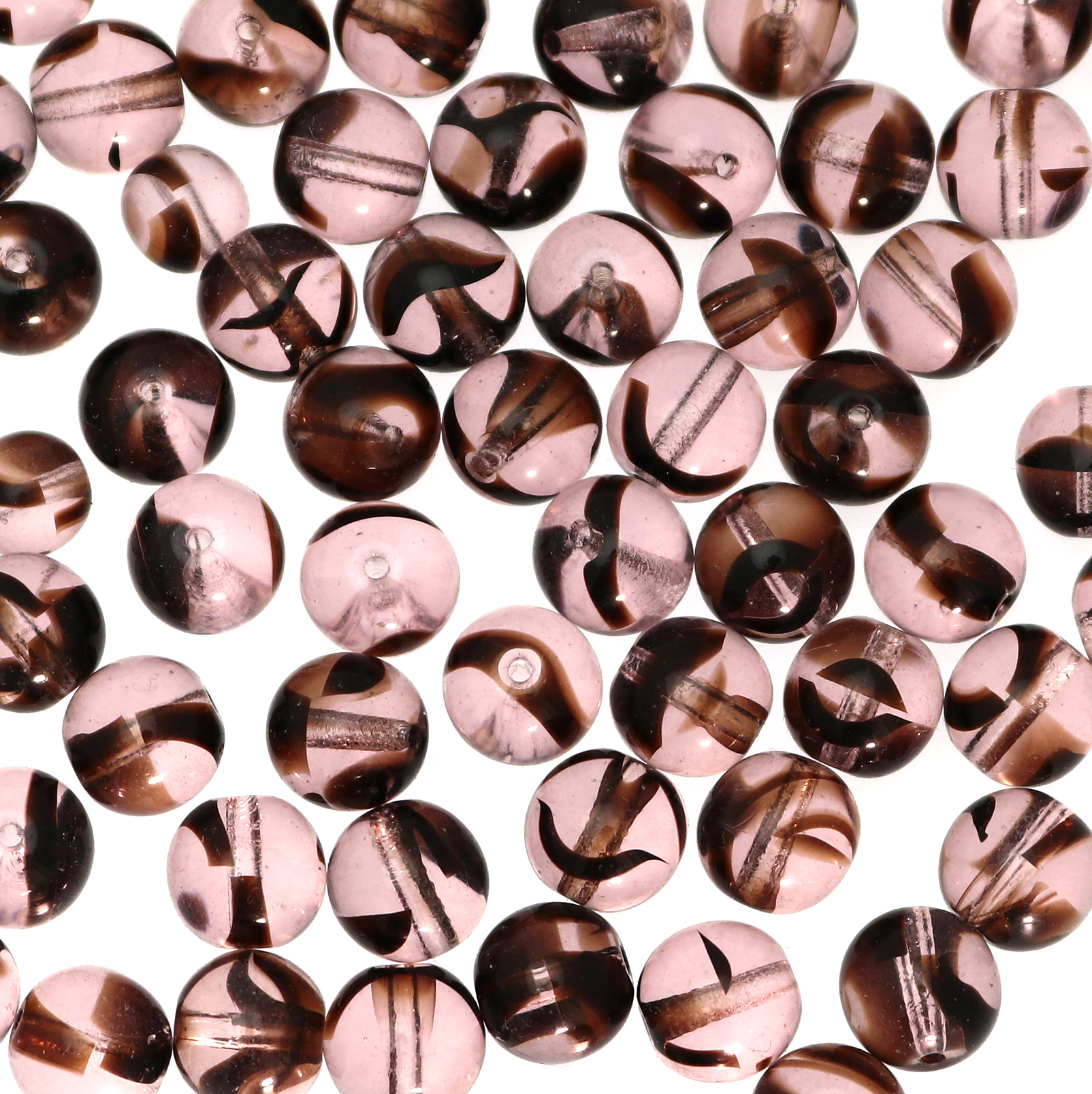 Palla, 10 mm., Vinaccia striato in marrone