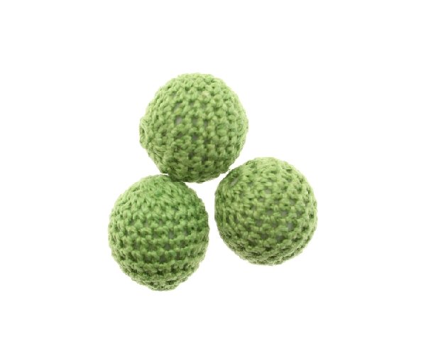 Palla in cotone all'uncinetto, Verde Peridot
