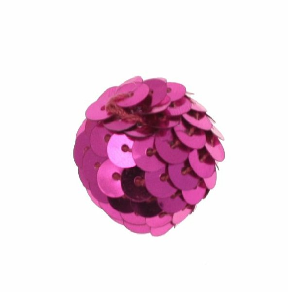 Palla in paiettes, colore Fucsia