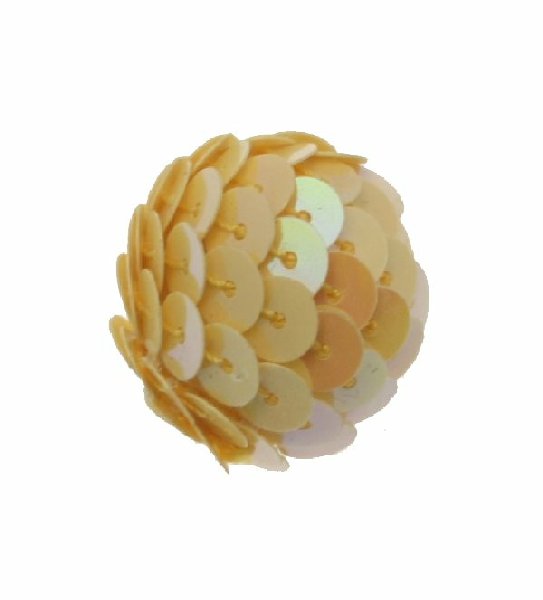 Palla in paiettes, colore Giallo