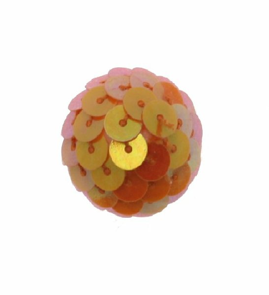 Palla in paiettes, colore Arancione