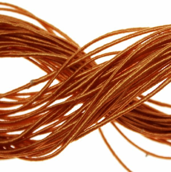 Cordoncino rivestito in viscosa, spessore 1 mm, colore Topazio chiaro