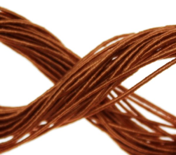 Cordoncino rivestito in viscosa, spessore 1 mm, colore Topazio