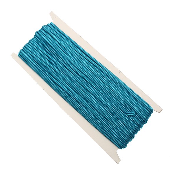 Cordoncino piatto sintetico, (non elasticizzato), alto 3 mm., colore AZZURRO
