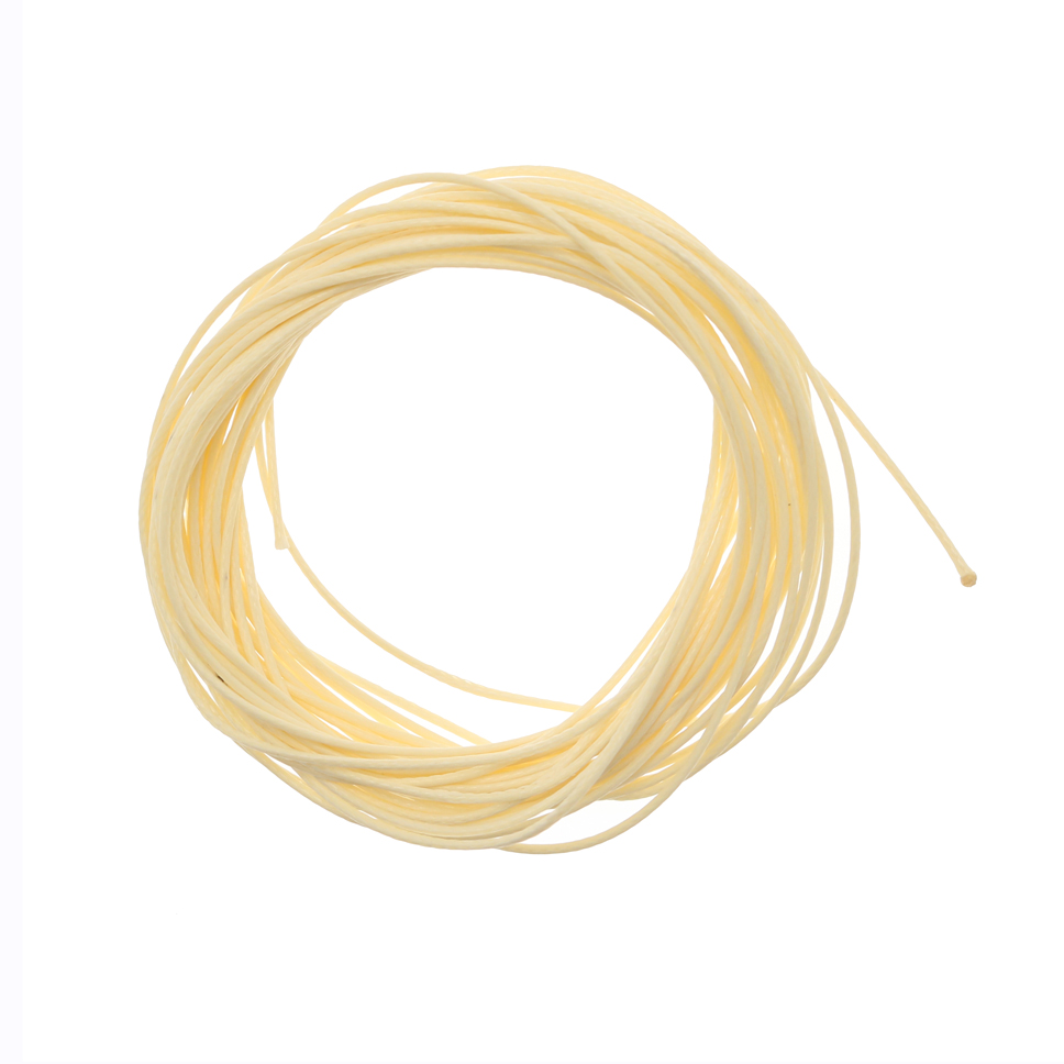 Filo di nylon, spessore 0,6 mm., per infilare perle, colore PANNA