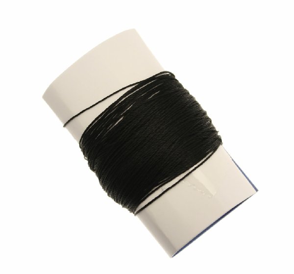 Filo in poliestere ritorto, spessore 0,3 mm., colore NERO