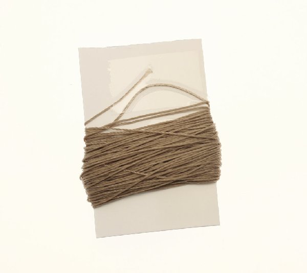 Filo in poliestere ritorto, spessore 0,3 mm., colore ECRU SCURO