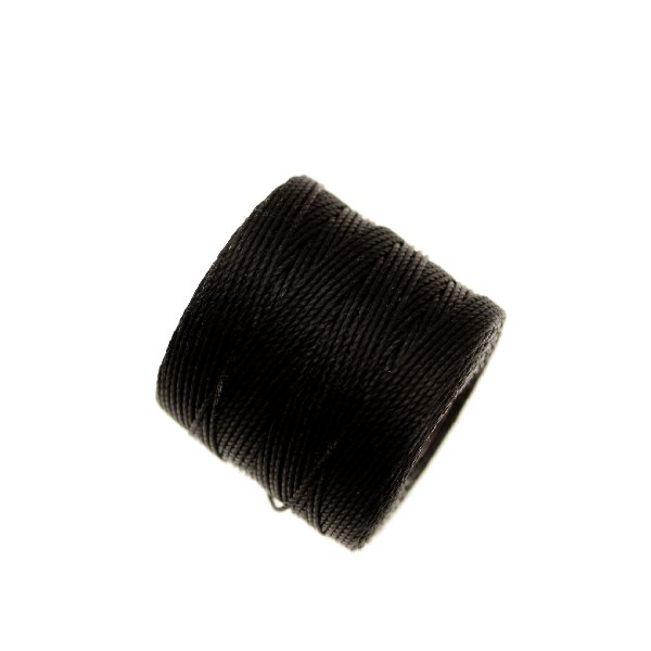 Super-Lon Bead Cord, spessore 0,6 mm., colore NERO