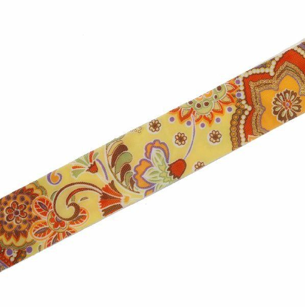 Nastro in lycra piatto, alto 30 mm., colore Fiorato giallo