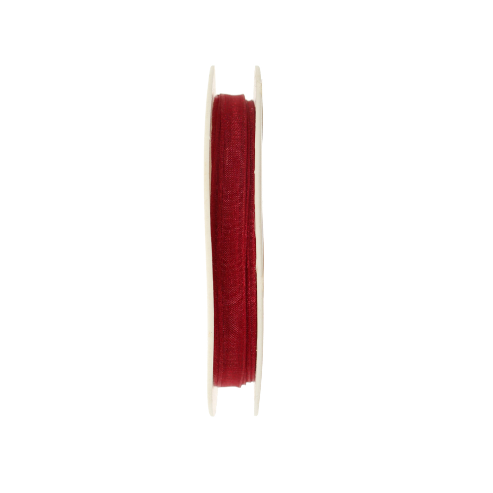 Organza, alta 6 mm., colore Bordeaux