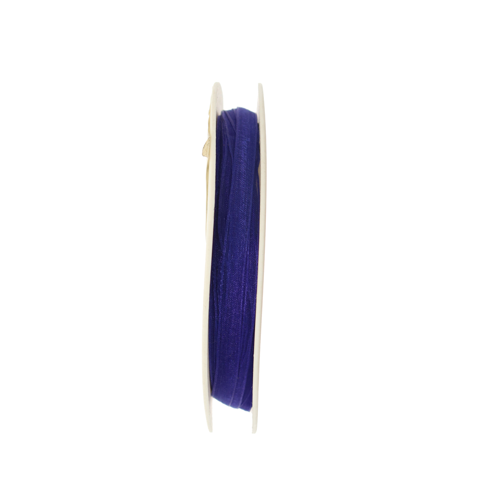 Organza, alta 6 mm., colore Zaffiro