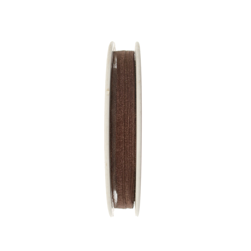 Organza, alta 6 mm., colore Marrone Fumè
