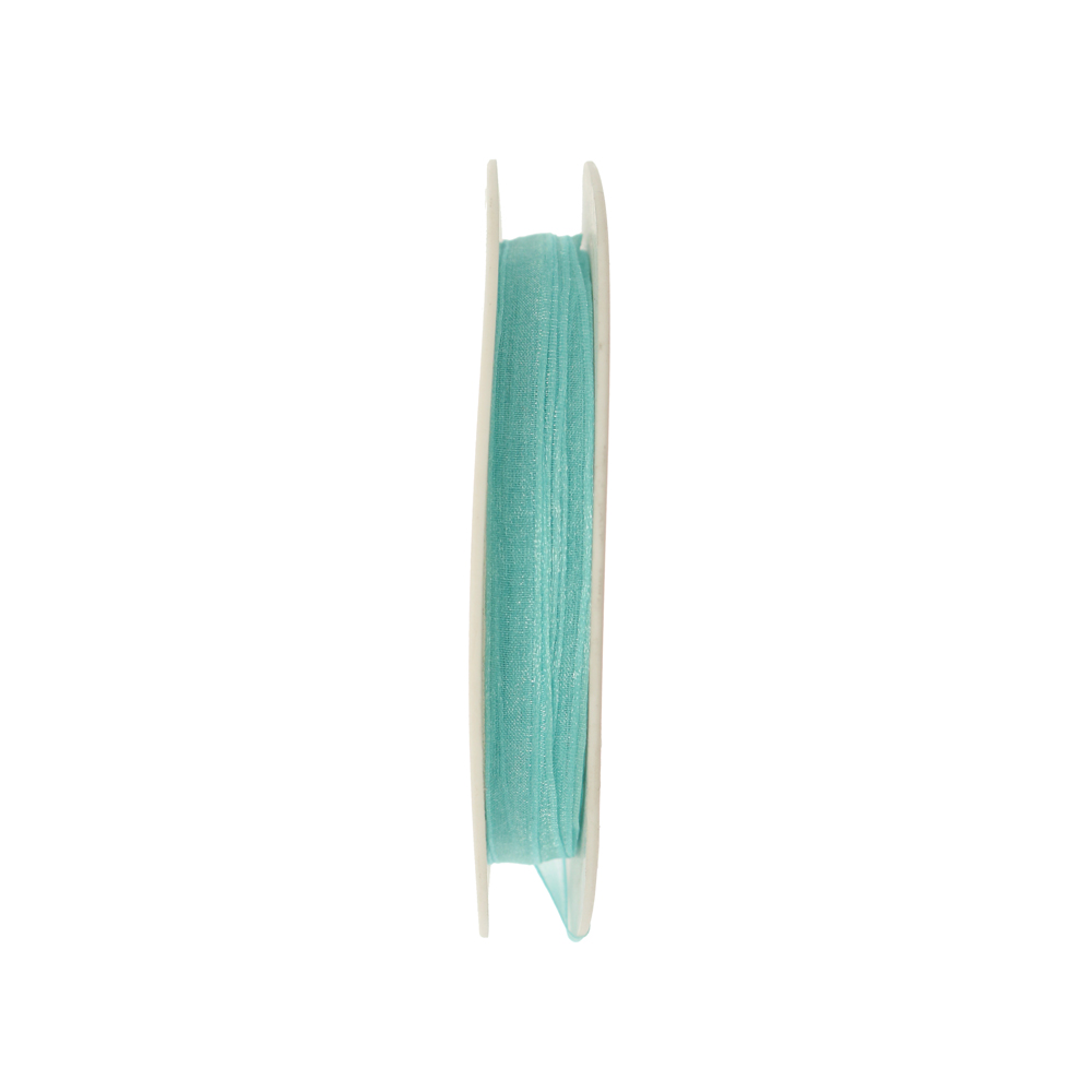 Organza, alta 6 mm., colore Azzurro Acqua