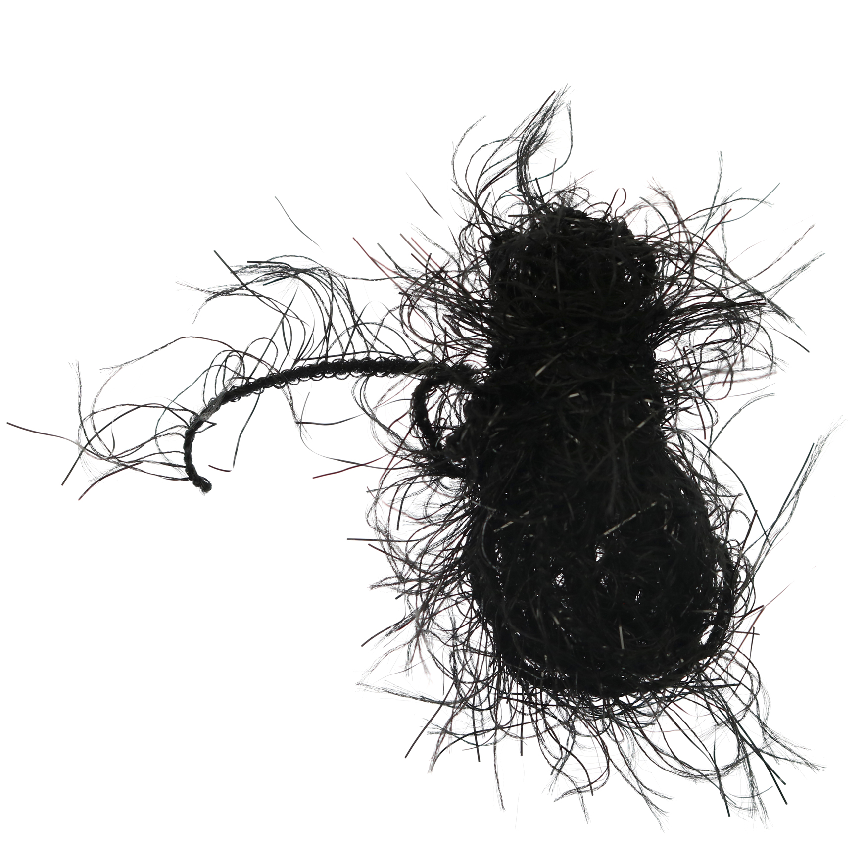 Filo sintetico con ciuffi colore NERO