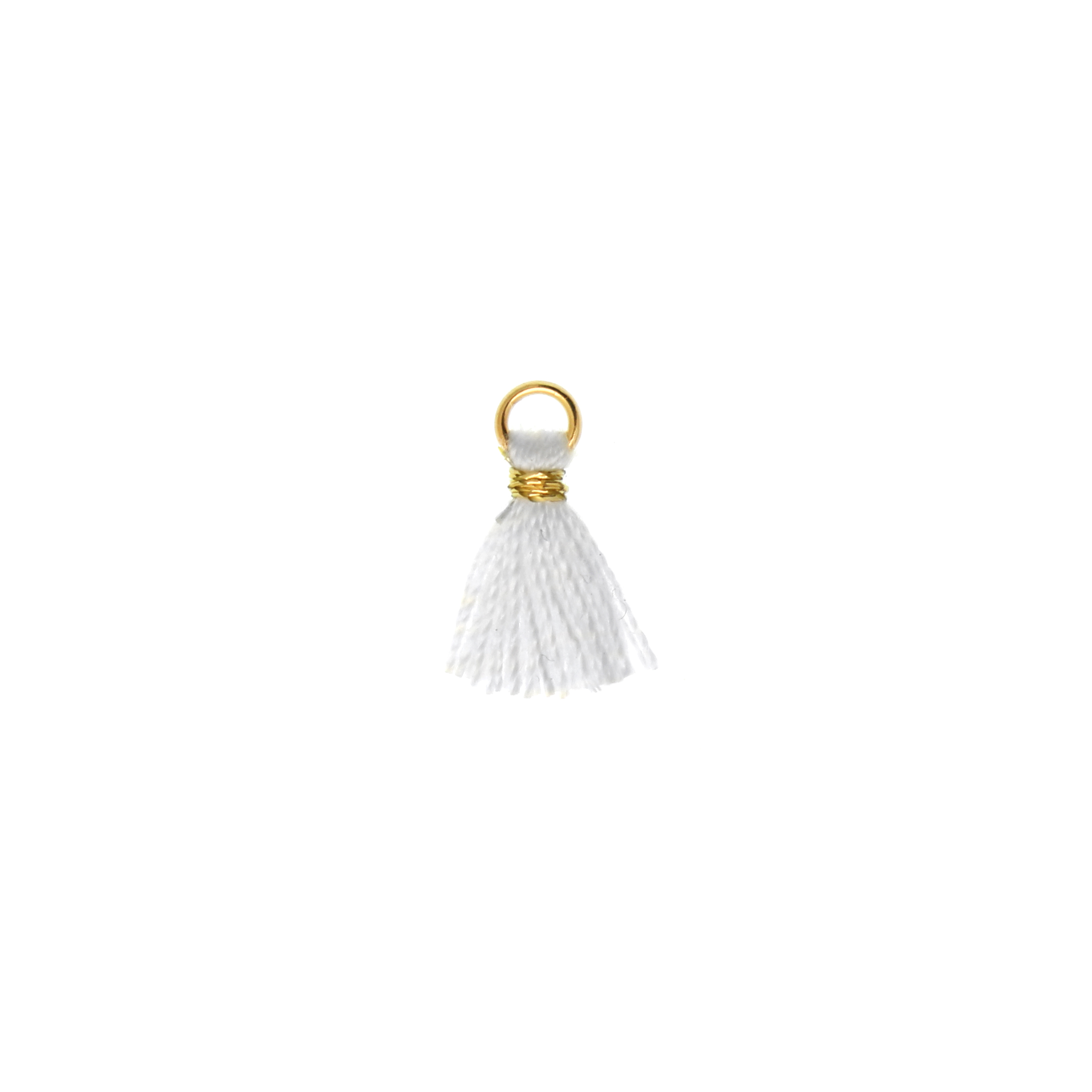Nappina in Cotone, lunga 13 mm. circa, colore BIANCO