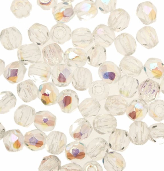 Mezzi cristalli da 4 mm. color Crystal AB