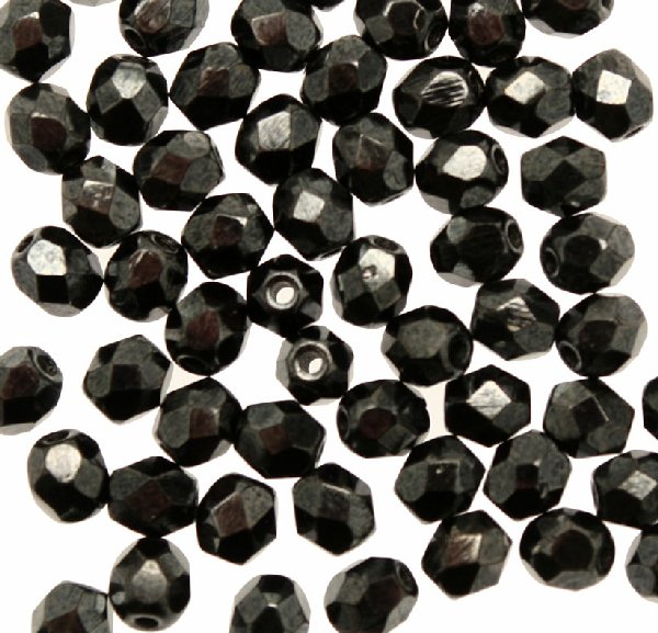 Mezzi cristalli da 4 mm. color Ematite