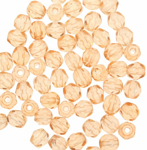 Mezzi cristalli da 4 mm. color Arancione chiarissimo