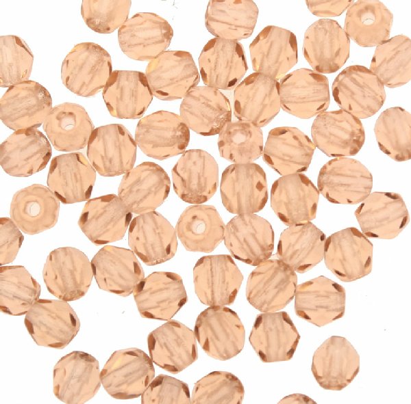 Mezzi cristalli da 4 mm. color Salmone