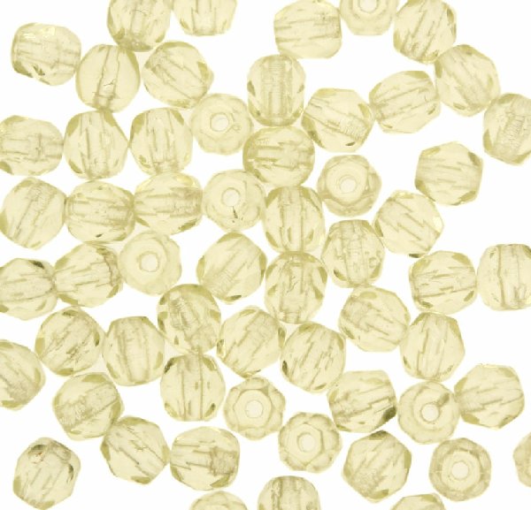 Mezzi cristalli da 4 mm. color Giallo