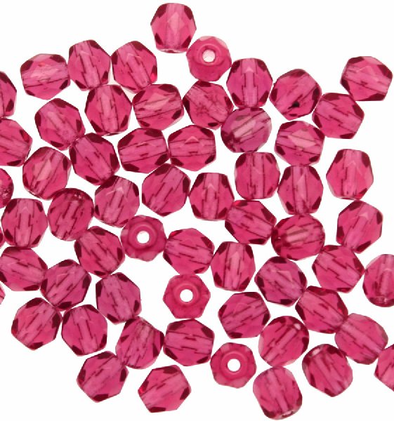 Mezzi cristalli da 4 mm. color Fucsia