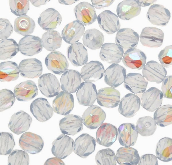 Mezzi cristalli da 4 mm. color Light Zaffiro AB