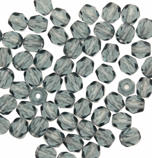 Mezzi cristalli da 4 mm. color Blu montana chiaro