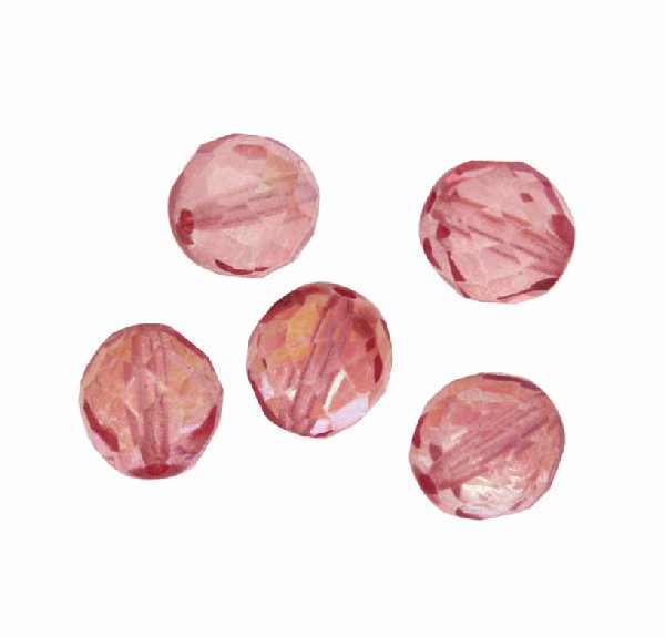 Mezzo cristallo colore Rosa fucsia chiaro AB
