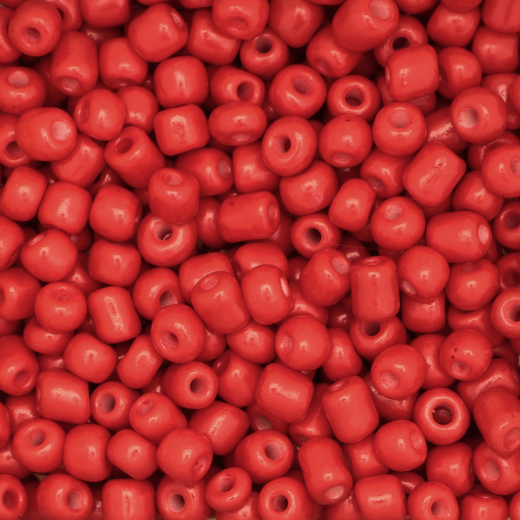Conteria Vetro Cinese 5x4mm Rosso