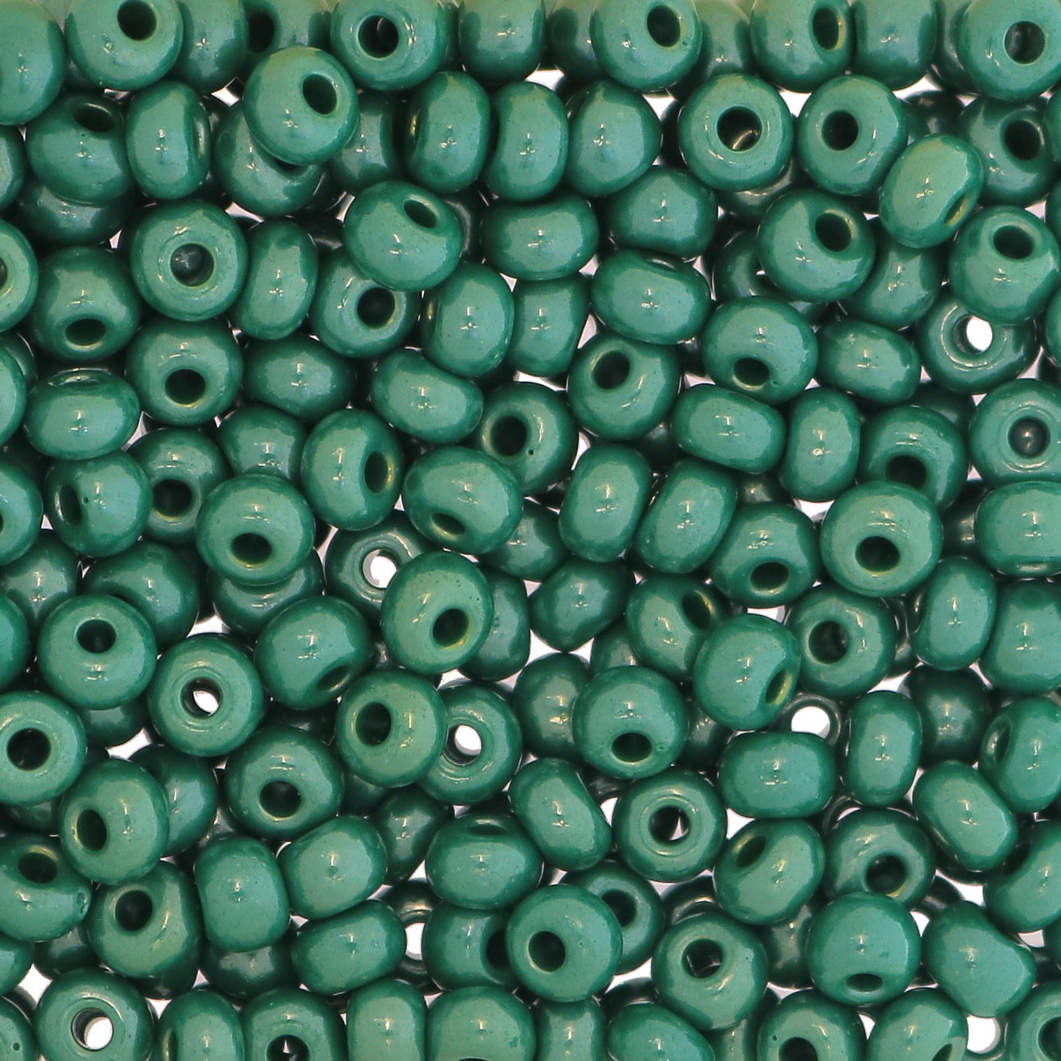 Conteria in vetro, dimensione 4,5x3mm., colore Smeraldo Perlato