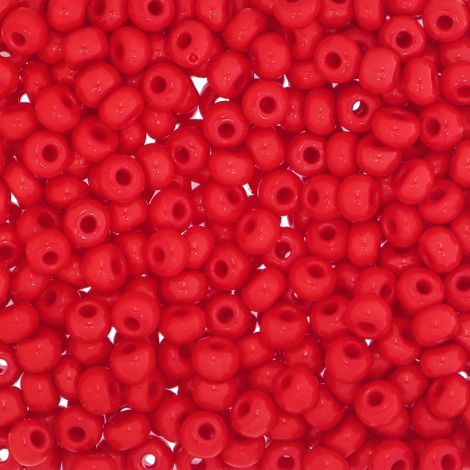 Conteria in vetro, dimensione 4,5x3mm., colore Rosso opaco