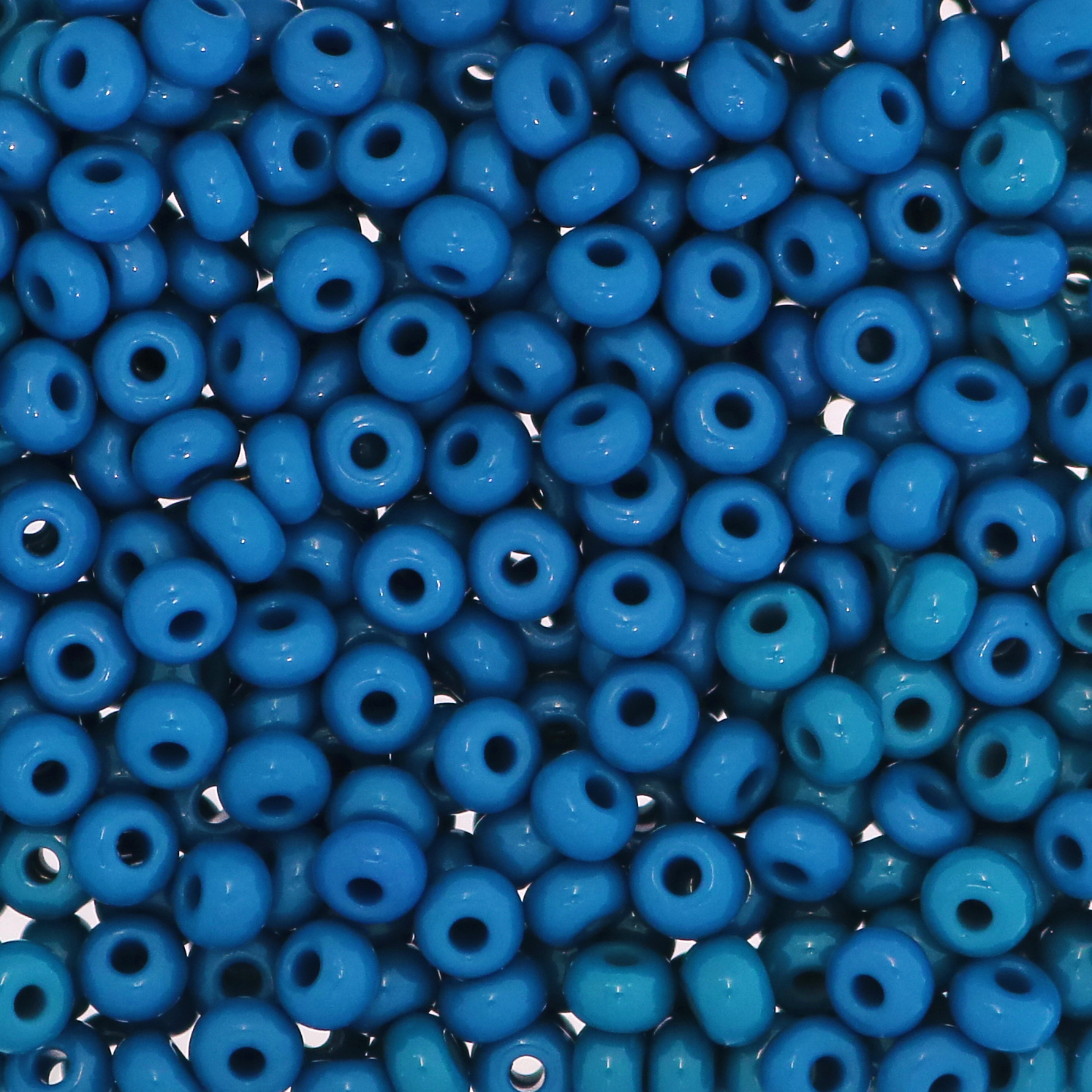 Conteria in vetro, dimensione 4,5x3mm., colore Blu Marino opaco
