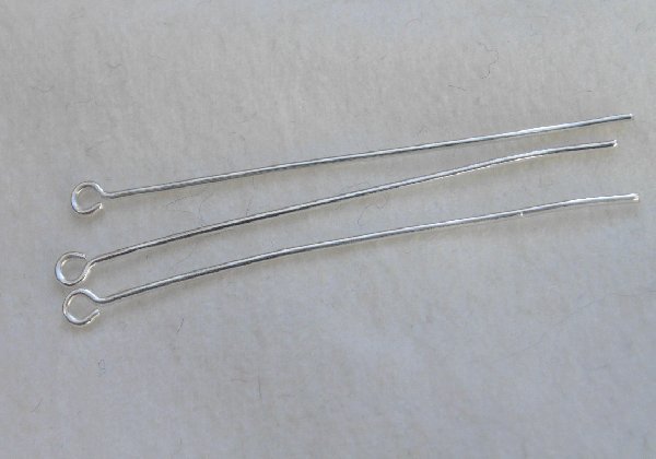 Chiodino a nove 40x0,60 mm. in Argento 925