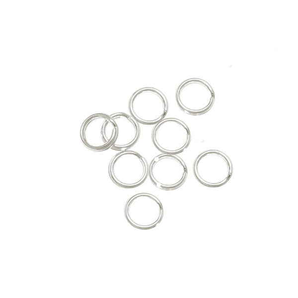 Anellino tondo brisé 6 mm. in Argento 925