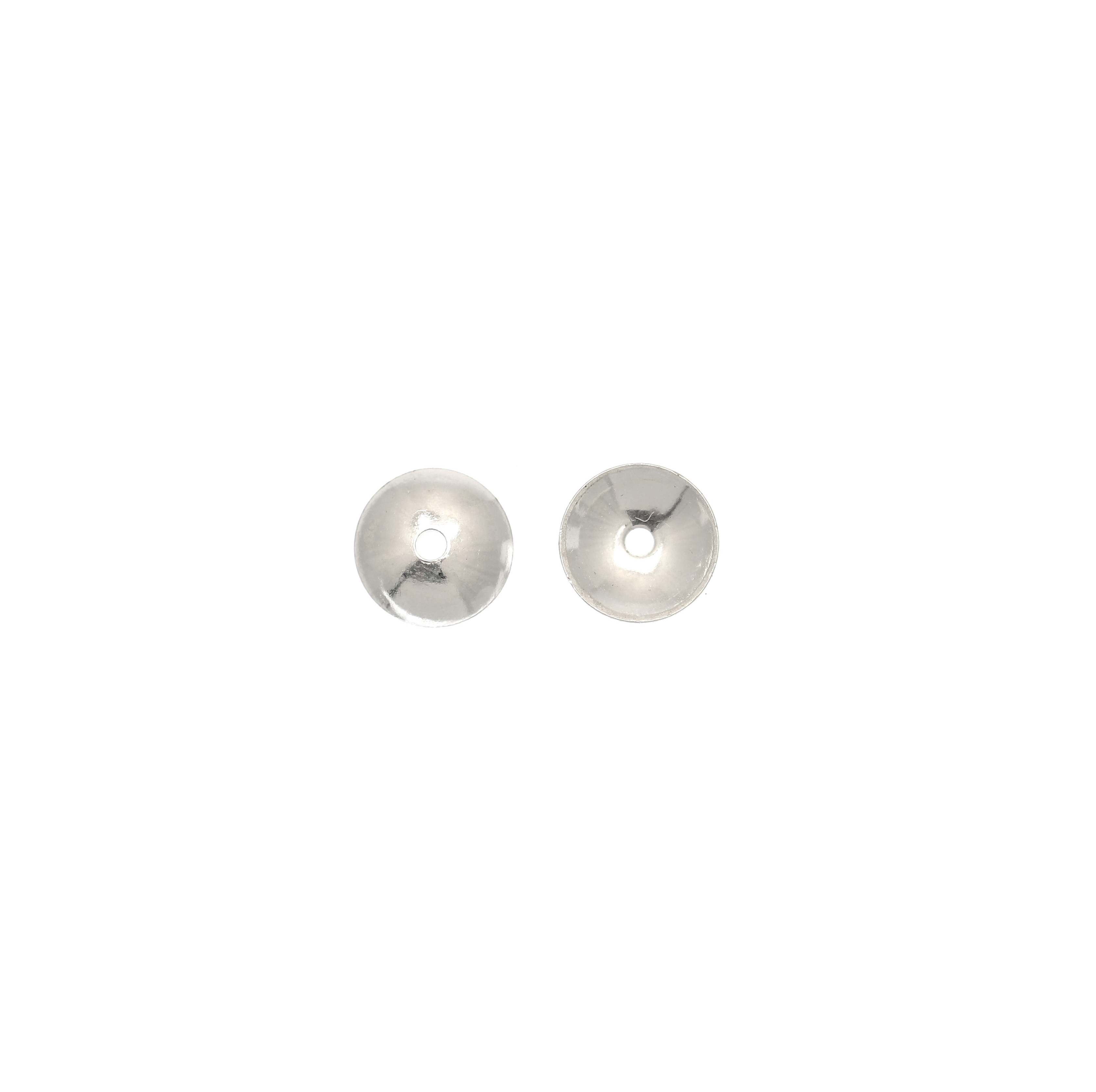 Coppetta liscia 6 mm. in Argento 925