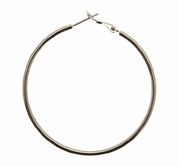 Cerchio liscio, spessore 1,5 mm., con chiusura a molla, diametro cerchio 50 mm., CONF.2 PZ