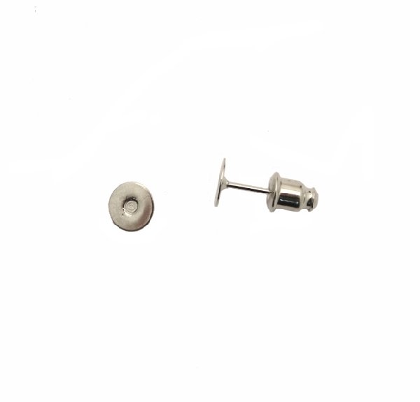 Perno tondo piatto liscio da incollo, diametro 6 mm., CONF.2 PZ