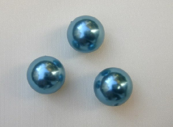 Perla effetto perlato in resina liscia colore Acqua