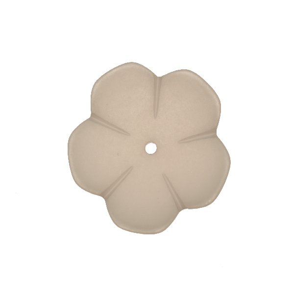 Fiore a cinque petali, 40 mm., colore Grigio satinato