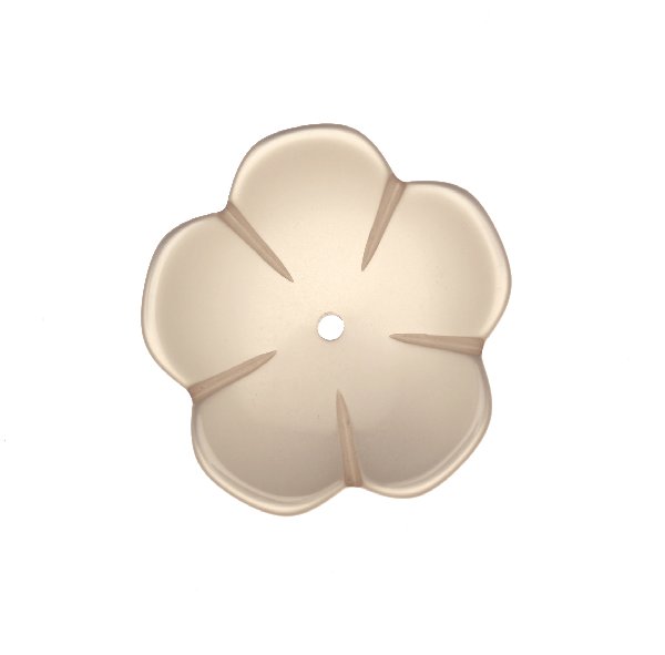 Fiore a cinque petali, 40 mm., colore Grigio chiaro perlato
