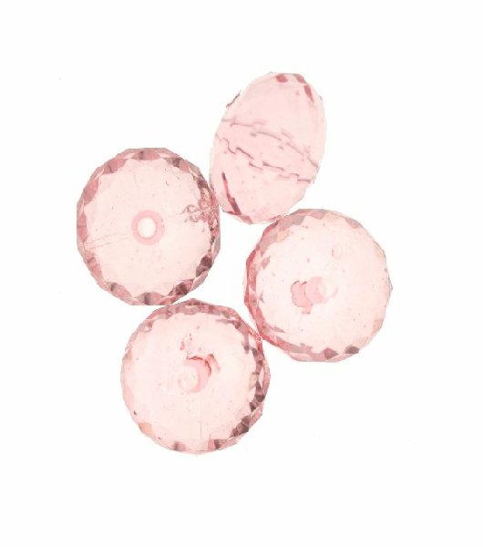 Cipolla multisfaccettata in resina color Rosa chiaro trasparente