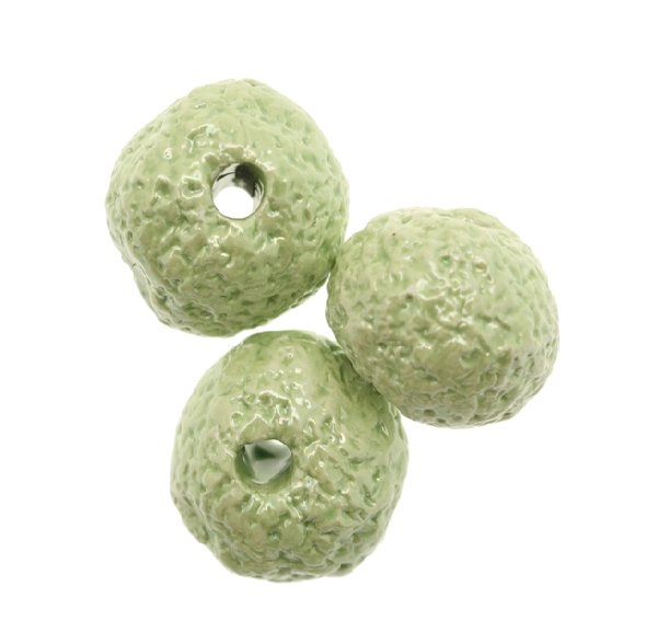 Palla martellata in ceramica, 22 mm., Colore Verde