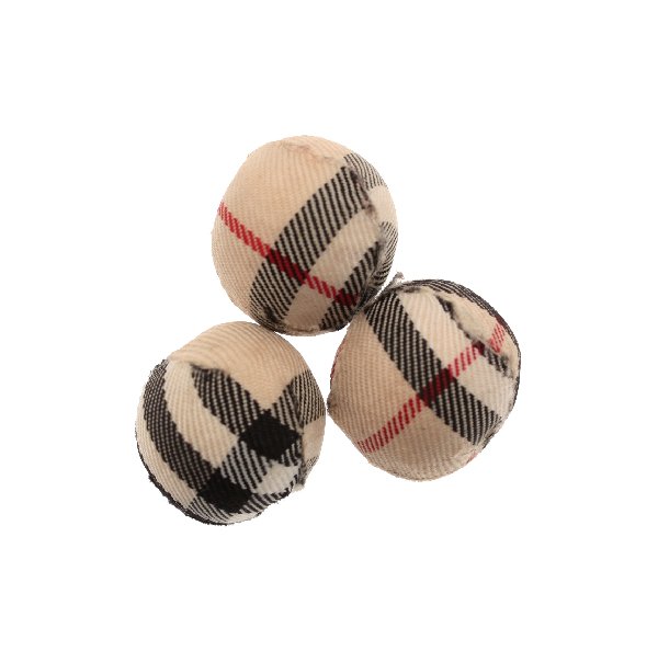 Palla in stoffa scozzese, color BEIGE