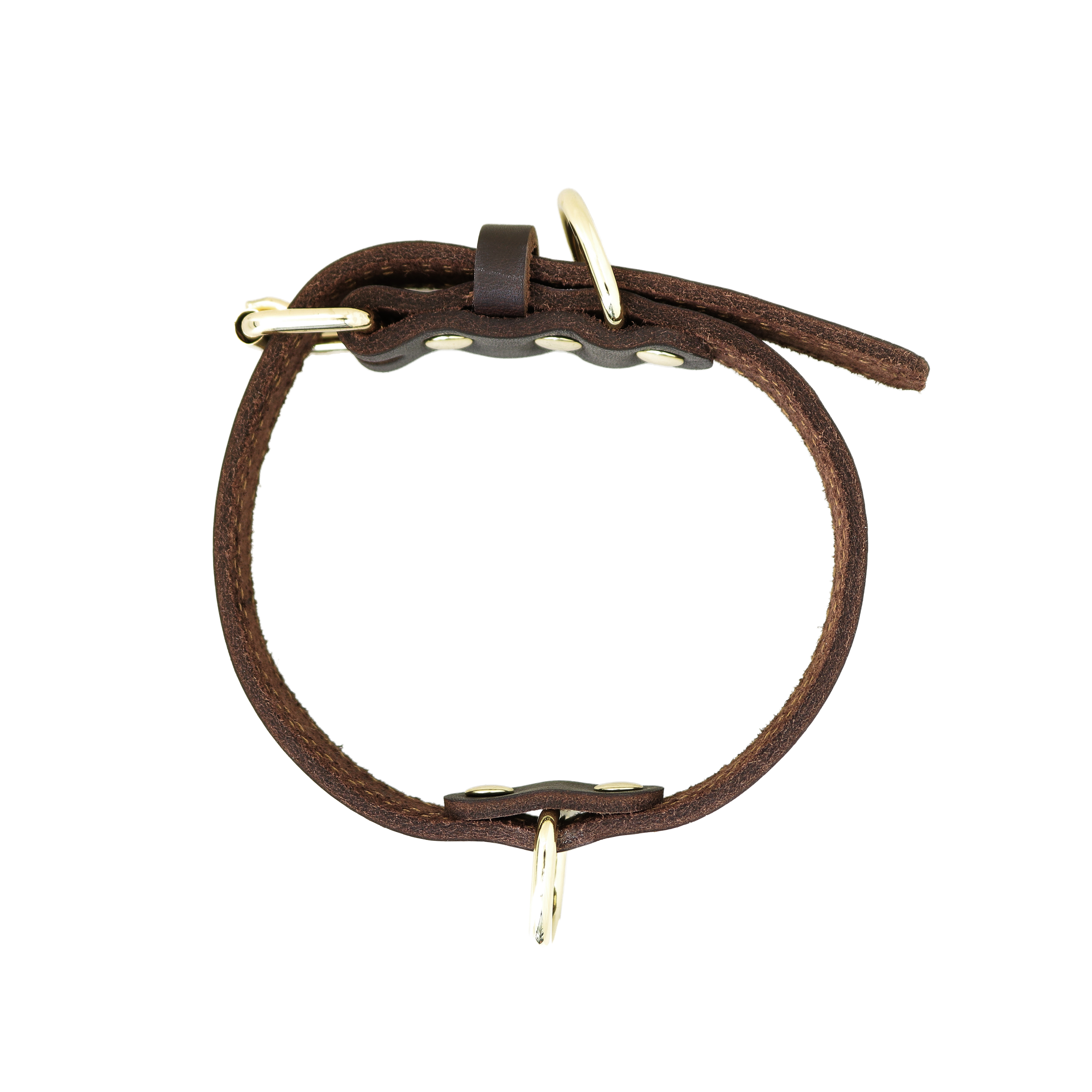 Collarino per Cane in pelle robusta 44cm colore marrone