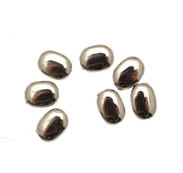 Distanziatore piatto ovale liscio 10x6 mm. in resina