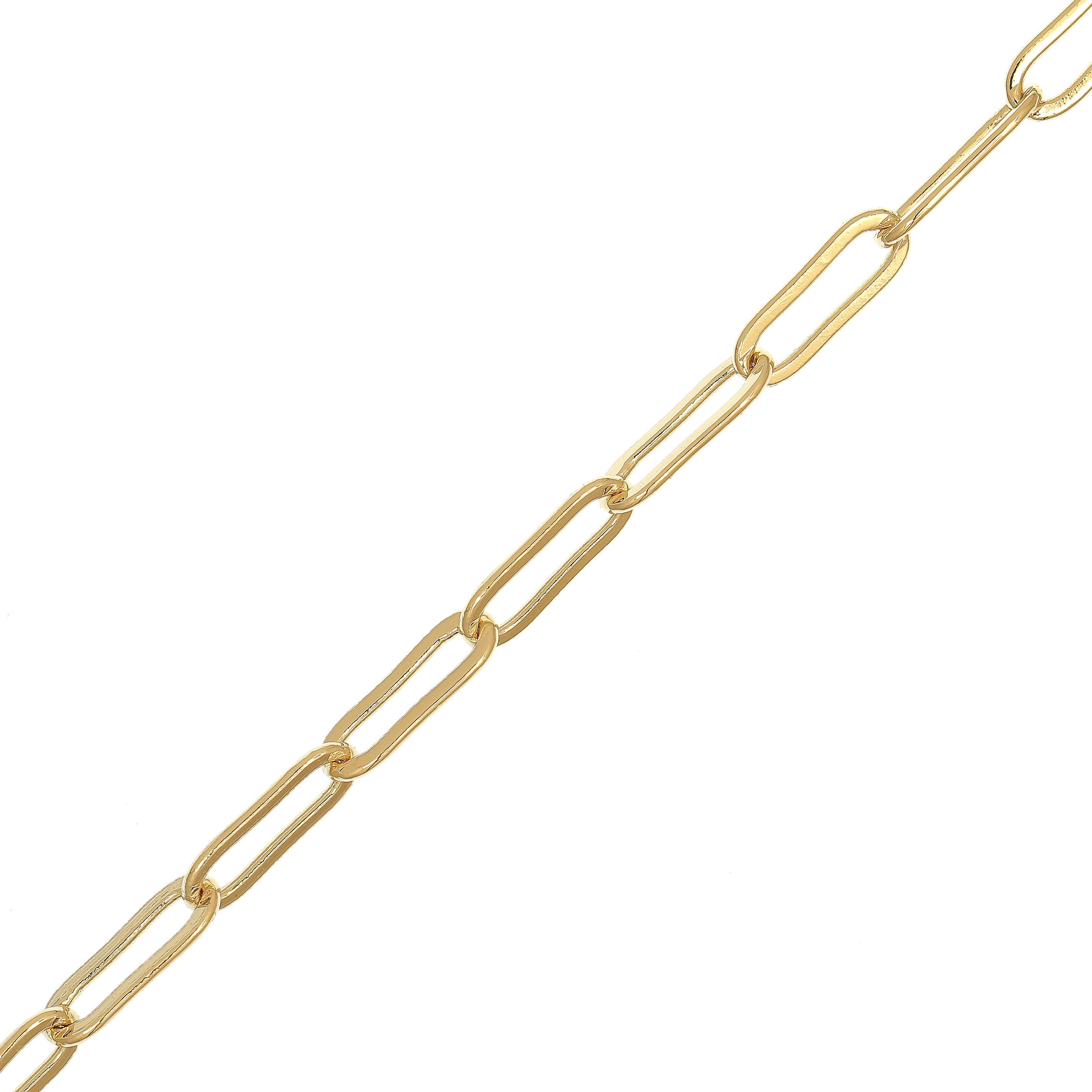 Catena Ovale sottile, in Acciaio, 2,2x7 mm., spessore anello 0,4 mm.