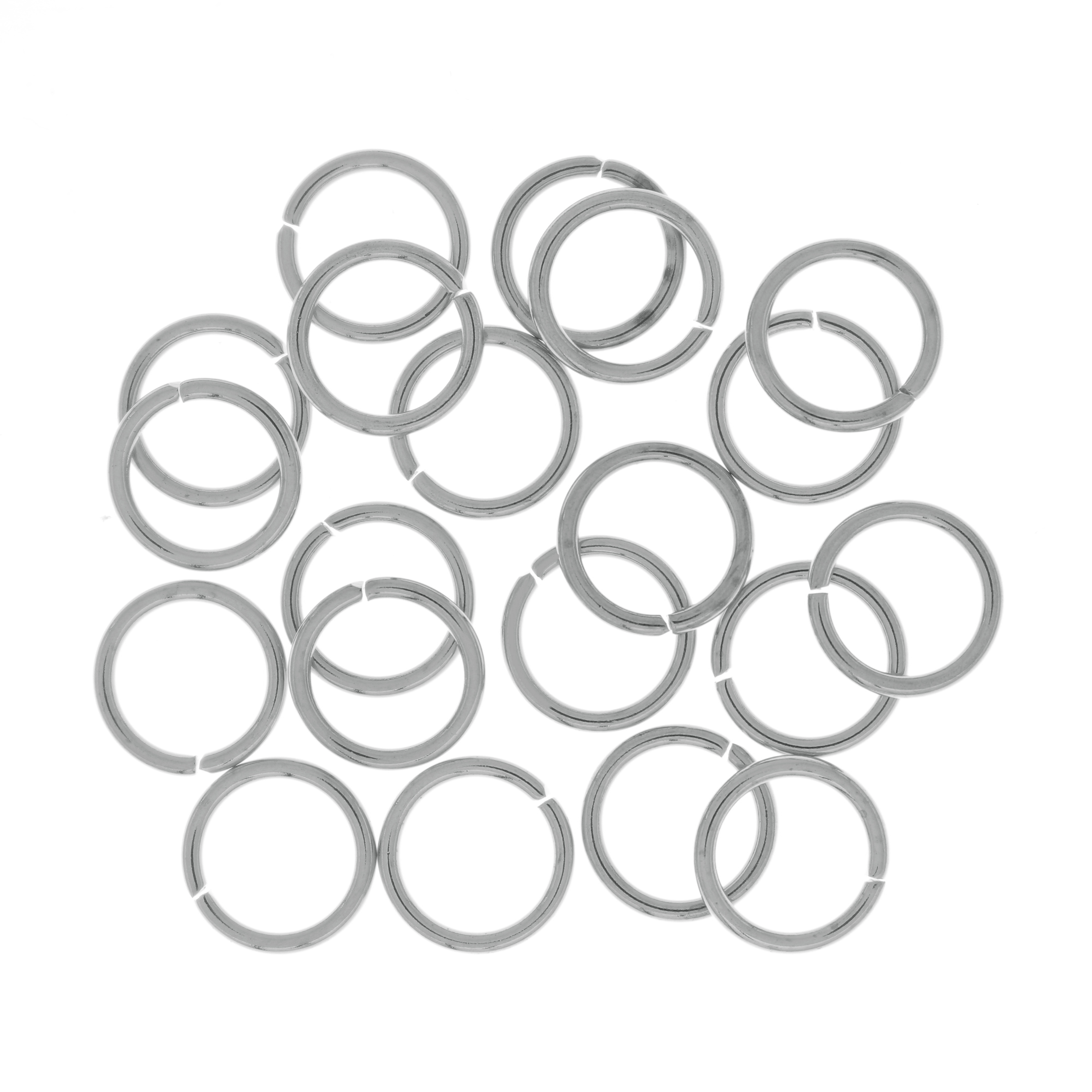 Anellino tondo apribile, 10x1 mm., in Acciaio