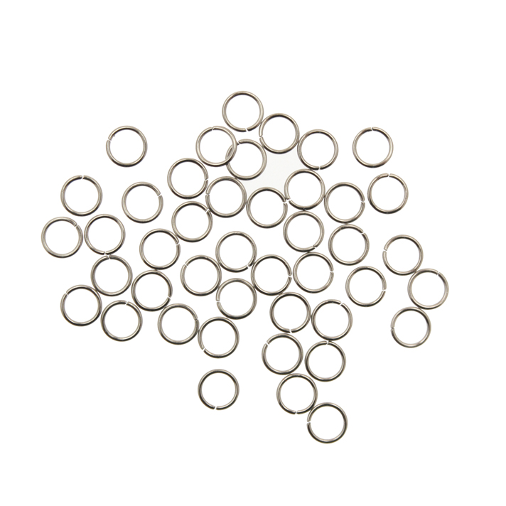 Anellino tondo apribile, 5x0,9 mm., in Acciaio