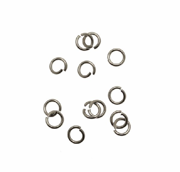 Anellino tondo apribile, 6x1 mm., in Acciaio